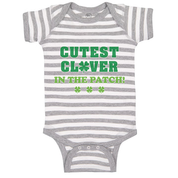 Baby Clothes Cutest Clover in The Patch St Patrick's Day Baby Bodysuits Cotton