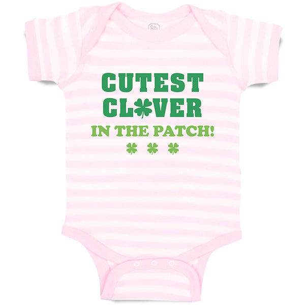 Baby Clothes Cutest Clover in The Patch St Patrick's Day Baby Bodysuits Cotton