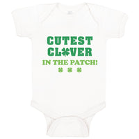 Baby Clothes Cutest Clover in The Patch St Patrick's Day Baby Bodysuits Cotton
