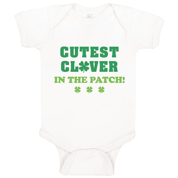 Baby Clothes Cutest Clover in The Patch St Patrick's Day Baby Bodysuits Cotton