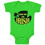 Baby Clothes Kiss Me I'M Irish St Patrick's Day Clover Baby Bodysuits Cotton