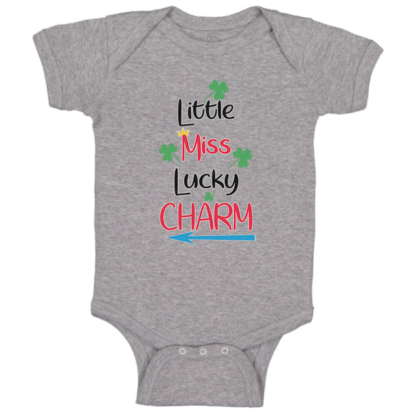 Baby Clothes Little Miss Lucky Charm St Patrick's Day Baby Bodysuits Cotton