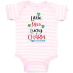 Baby Clothes Little Miss Lucky Charm St Patrick's Day Baby Bodysuits Cotton