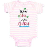 Baby Clothes Little Miss Lucky Charm St Patrick's Day Baby Bodysuits Cotton