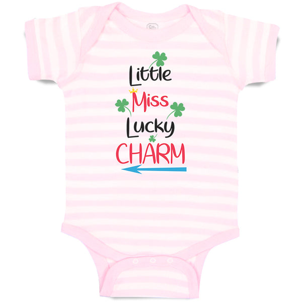 Baby Clothes Little Miss Lucky Charm St Patrick's Day Baby Bodysuits Cotton