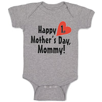 Baby Clothes Happy First Mother's Day Mommy First Baby Bodysuits Cotton