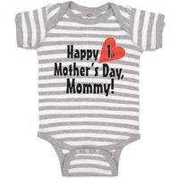 Baby Clothes Happy First Mother's Day Mommy First Baby Bodysuits Cotton