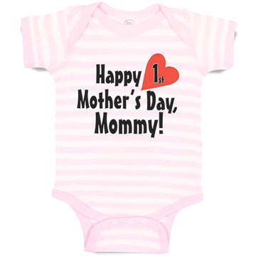 Baby Clothes Happy First Mother's Day Mommy First Baby Bodysuits Cotton