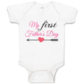 Baby Clothes My First Father's Day Dad Baby Bodysuits Boy & Girl Cotton