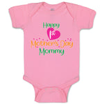 Baby Clothes Happy First Mother's Day Mommy Mom Style A Baby Bodysuits Cotton