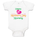 Baby Clothes Happy First Mother's Day Mommy Mom Style A Baby Bodysuits Cotton