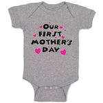 Baby Clothes Our First Mother's Day Baby Bodysuits Boy & Girl Cotton