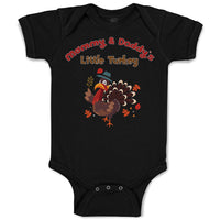 Baby Clothes Mommy and Daddy's Little Turkey Thanksgiving Baby Bodysuits Cotton