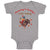 Baby Clothes Mommy and Daddy's Little Turkey Thanksgiving Baby Bodysuits Cotton