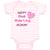 Baby Clothes Happy First Mother's Day Mommy Mom Style B Baby Bodysuits Cotton