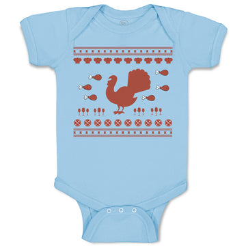 Baby Clothes Turkey Thanksgiving B Baby Bodysuits Boy & Girl Cotton