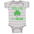 Baby Clothes Kiss Me I'M Irish St Patrick's Day Baby Bodysuits Boy & Girl Cotton