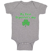 Baby Clothes My First Patrick's Day Clover Irish Baby Bodysuits Cotton