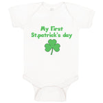 Baby Clothes My First Patrick's Day Clover Irish Baby Bodysuits Cotton