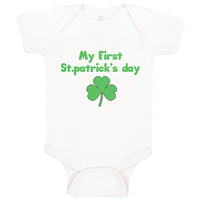 Baby Clothes My First Patrick's Day Clover Irish Baby Bodysuits Cotton