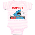 Baby Clothes Turning 1 1 Jawsome 1 Year Old First Birthday Shark Baby Bodysuits