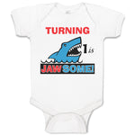 Baby Clothes Turning 1 1 Jawsome 1 Year Old First Birthday Shark Baby Bodysuits