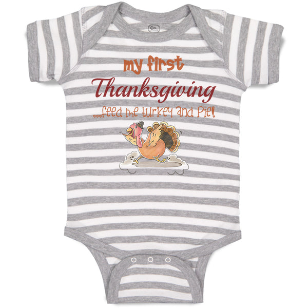 Cute Rascals® Baby Clothes My First Thanksgiving Feed Me Turkey Pie