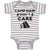 Baby Clothes Camp Hair Don'T Care and Black Tent with Fire Burning Cotton