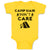 Baby Clothes Camp Hair Don'T Care and Black Tent with Fire Burning Cotton