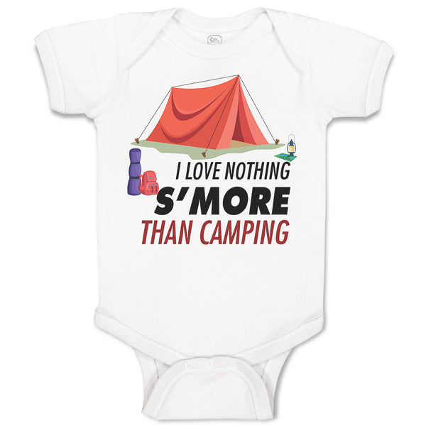 Baby Clothes I Love Nothing S'More than Camping Under Red Tent and Luggage