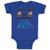 Baby Clothes I'D Rather Be Camping with Blue Tent and Bonfire Fire Cotton