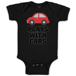 Baby Clothes Plays with Cars An Red Cute Little Kid's Toy Car Baby Bodysuits
