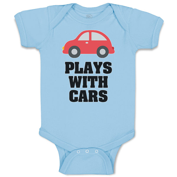 Baby Clothes Plays with Cars An Red Cute Little Kid's Toy Car Baby Bodysuits