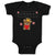 Baby Clothes Bearry Christmas Teddy Bear Sitting Crown Head Heart Hand Cotton