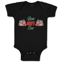 Baby Clothes Best Gift Ever with Wrappped Colourful Papers Baby Bodysuits Cotton