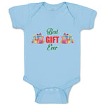 Baby Clothes Best Gift Ever with Wrappped Colourful Papers Baby Bodysuits Cotton