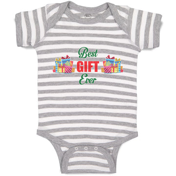 Baby Clothes Best Gift Ever with Wrappped Colourful Papers Baby Bodysuits Cotton