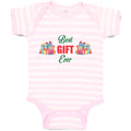 Baby Clothes Best Gift Ever with Wrappped Colourful Papers Baby Bodysuits Cotton