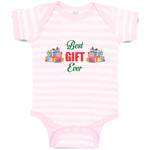 Baby Clothes Best Gift Ever with Wrappped Colourful Papers Baby Bodysuits Cotton