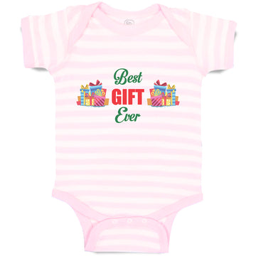 Baby Clothes Best Gift Ever with Wrappped Colourful Papers Baby Bodysuits Cotton