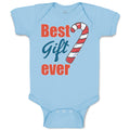Baby Clothes Best Gift Ever Christmas Candy Canes Baby Bodysuits Cotton