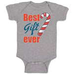 Baby Clothes Best Gift Ever Christmas Candy Canes Baby Bodysuits Cotton