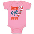 Baby Clothes Best Gift Ever Christmas Candy Canes Baby Bodysuits Cotton
