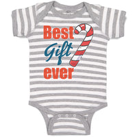 Baby Clothes Best Gift Ever Christmas Candy Canes Baby Bodysuits Cotton