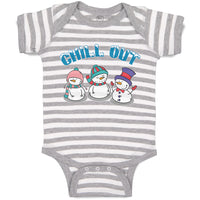 Baby Clothes Chill out Snow Dolls with Cap and Mufflar Baby Bodysuits Cotton