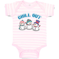 Baby Clothes Chill out Snow Dolls with Cap and Mufflar Baby Bodysuits Cotton