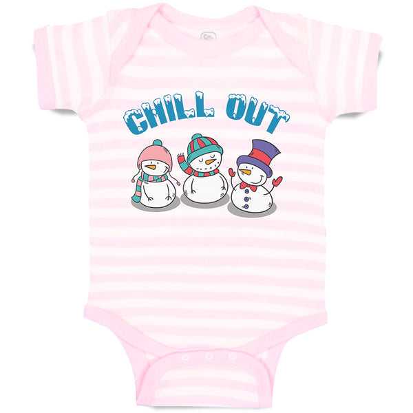 Baby Clothes Chill out Snow Dolls with Cap and Mufflar Baby Bodysuits Cotton