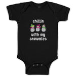 Baby Clothes Chillin with My Snowmies and Snowdolls Baby Bodysuits Cotton