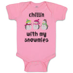 Baby Clothes Chillin with My Snowmies and Snowdolls Baby Bodysuits Cotton