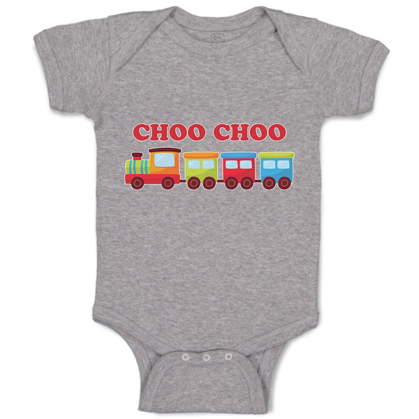 Baby Clothes Choo Choo Kid's Toy Train Baby Bodysuits Boy & Girl Cotton